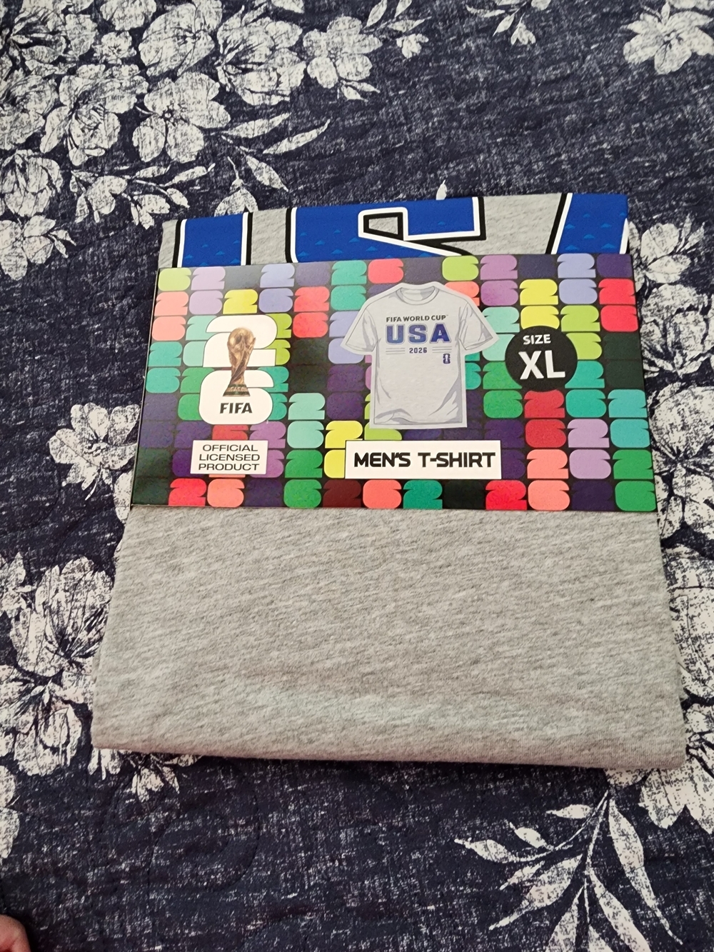 Men's Grey T-Shirt - USA World Cup 2026 Soccer Fifa Graphic, XL